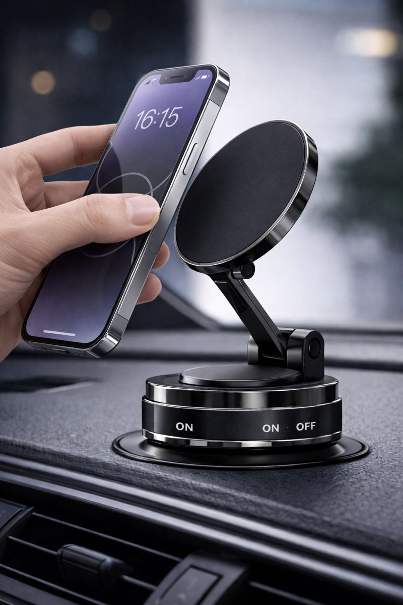 LUNEXXA™ Premium Auto-Handyhalter (Vakuum + Magnet)