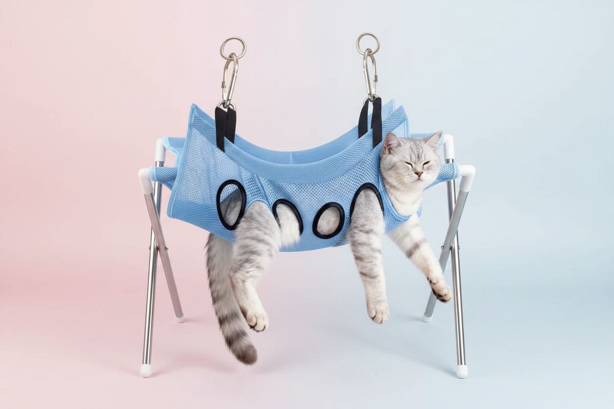 Cat Hero Banner with Happy Cat